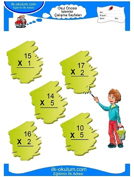 Çocuklar İçin toplam işlemi yaprak testleri 